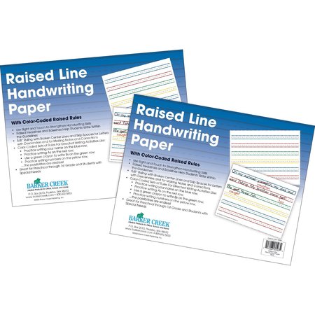 BARKER CREEK Raised Line Handwriting Paper, 100 sheets/Package 5503-02